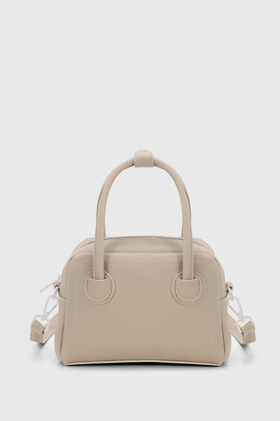 Housebags Krem Vintage Çok Yönlü PU Deri Çapraz Askılı Çanta 275