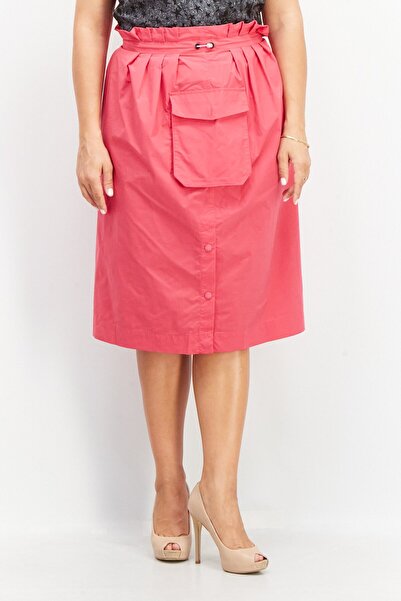 Aigle Women Plain Midi Skirt, Pink