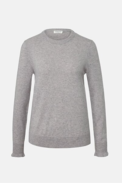 Tchibo Women Round Neck Textured Sweater, Grey