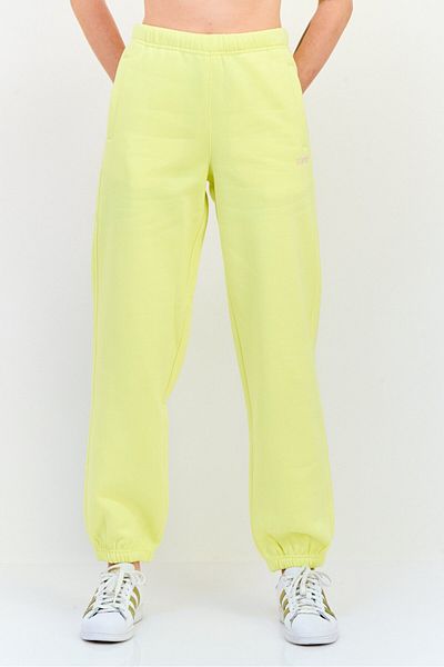 Esprit Women Regular Fit Brand Logo Sweatpants, Yellow