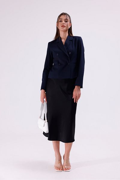 LA PANTE Gray Buttoned Blazer Jacket