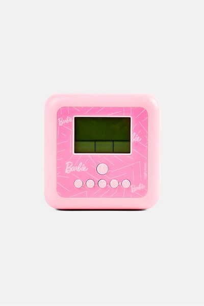 Barbie جهاز عرض ساعة منبه LCD