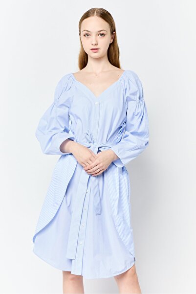 Stella McCartney Women Stripe Belted Midi Dress, Multicolor