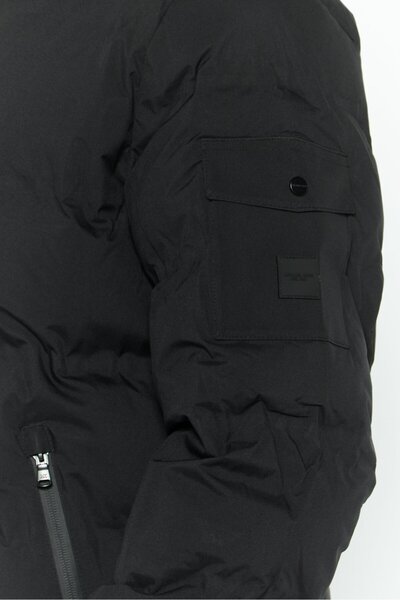 Michael Kors Men Brand Logo Puffer Jacket, Black