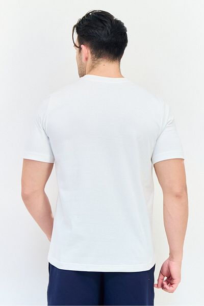 adidas Men Sportswear Fit Short Sleeves Outdoor T-shirt, White