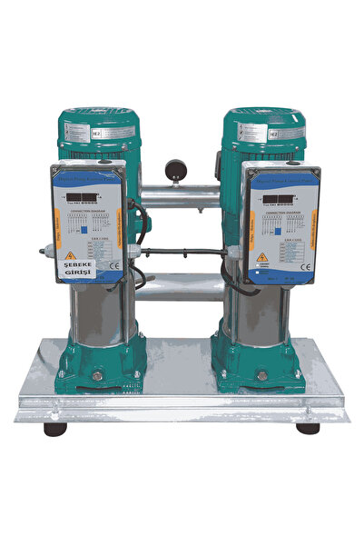 logipump Varan HMC10x2 HID Paslanmaz Çift Pompalı Hidrofor 5 HP / 3.75 kW, Tr...