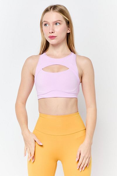 adidas Women Lightly Padded Solid Training Sport Bra, Pink