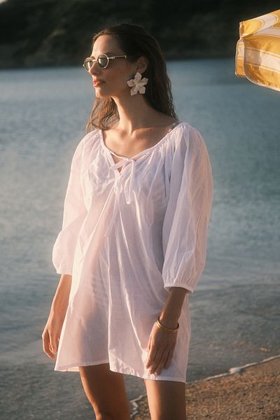C&City Pareo Beach Dress 22327 Λευκό