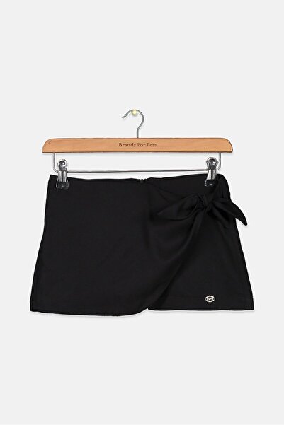 Byblos Kid Girls Textured No Pocket Skort, Black