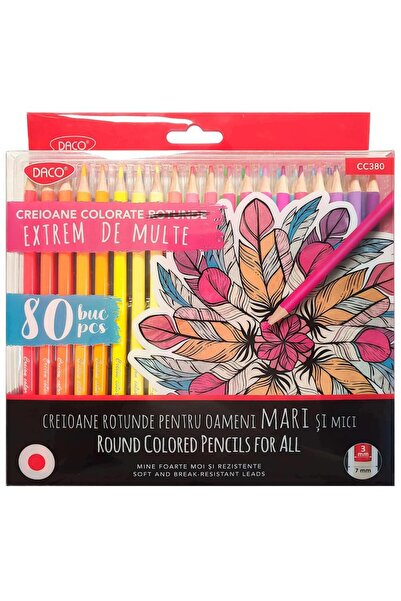 daço Set de 80 de creioane colorate Daco