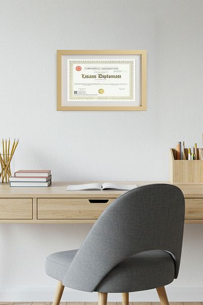 huhuli A4 Wooden Certificate & Diploma Frame (29,7×21 cm) – Transparent Protector, with Mdf Back Cover