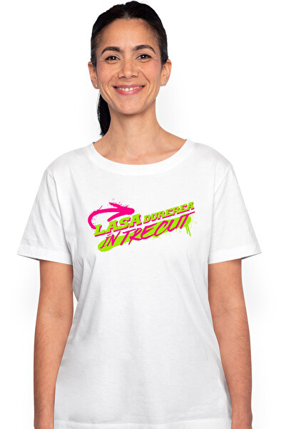 StoryGift Romania Tricou Femei Mesaj Motivational Puternic Lasa Durerea In Tr...