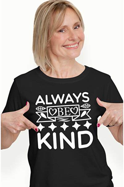 StoryGift Romania Tricou Femei cu mesajul in limba engleza "Always be kind" -...