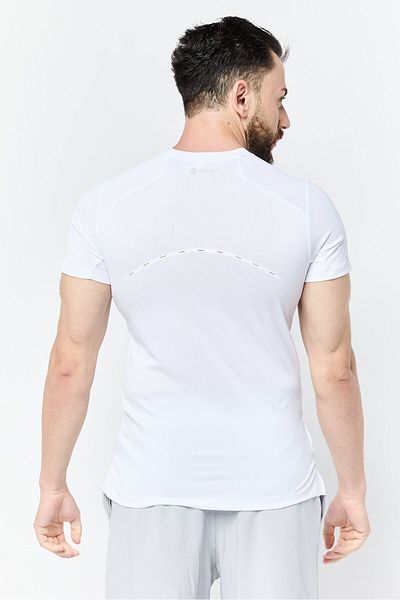 adidas Men Sportswear Fit Short Sleeves Training T-Shirt, White