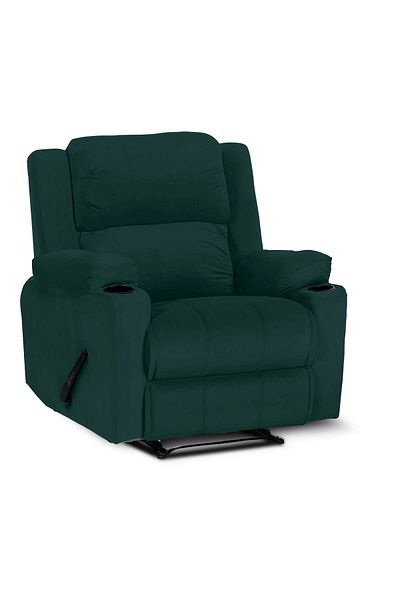 Lazy Vibes Zenrest Luxury Rocking & Swivel Recliner Chair with Cup Holder | Your Comfort Unlimited
