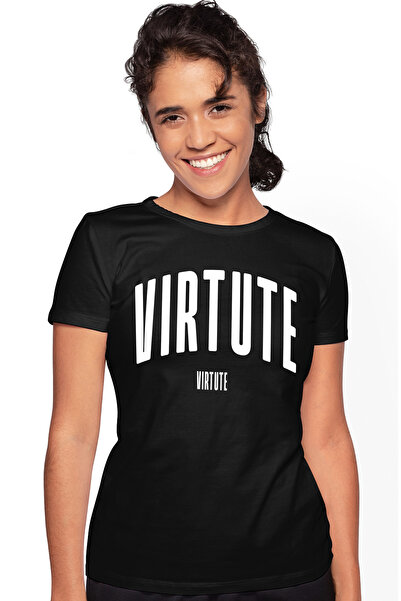 StoryGift Romania Tricou Femei Cuvantul Virtute, Motivational, Self Help, Int...