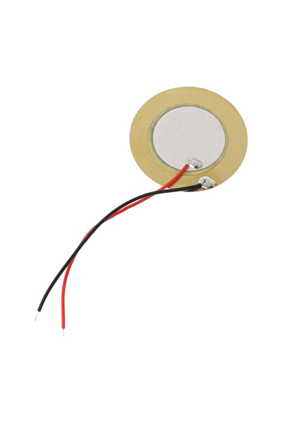 Genel Markalar 27mm Piezo Disk 5cm Kablolu Ses Üretici Oyuncak Alarm Acil Tehlike Uyarı Kapı Zil Oyun Ton Şarkı
