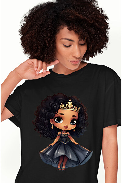 StoryGift Romania Tricou Femei cu o fetita de culoare, ilustratie, draguta, r...