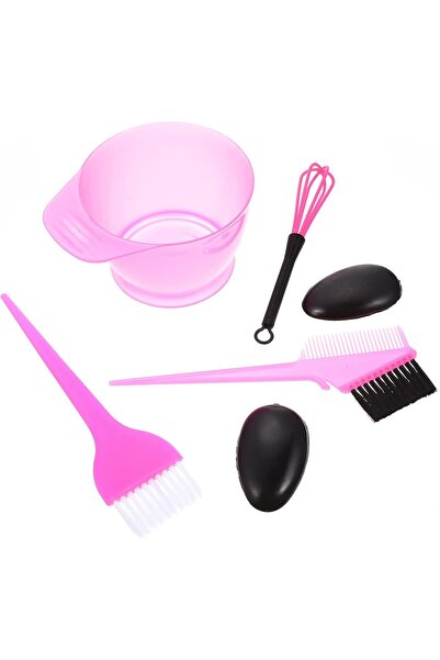 LA PERLA TECH Hair Dye Color Brush and Bowl Set - 5 Pieces Pink