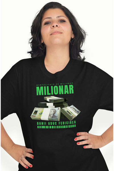 StoryGift Romania Women's Millionaire T-Shirt - Money Brings Happiness, with ...