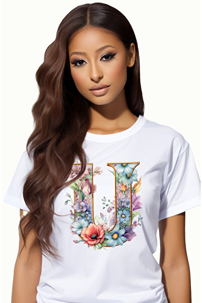 StoryGift Romania Tricou Femei cu litera "U", ilustratie, pentru copii, scoal...