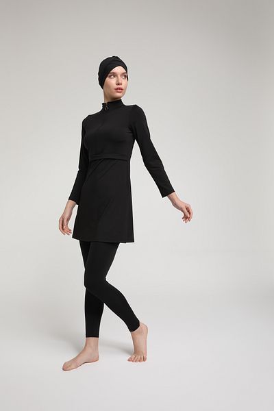 Chelly Πλήρως κλειστό μαγιό Hijab με μισό φερμουάρ
