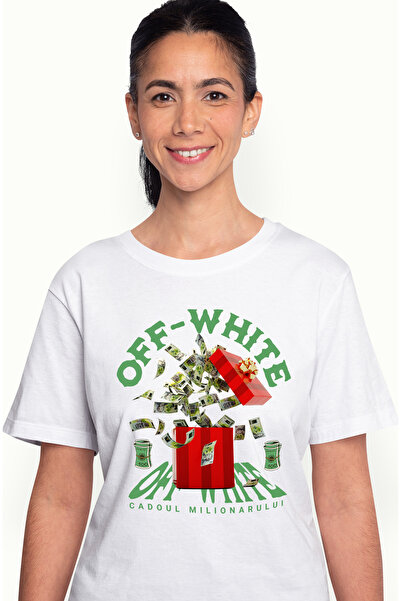 StoryGift Romania OFF-WHITE Women's T-Shirt - Millionaire's Gift, with print ...