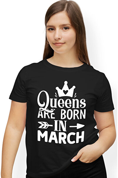 StoryGift Romania Tricou Femei cu mesaj din care reiese ca reginele sunt nasc...