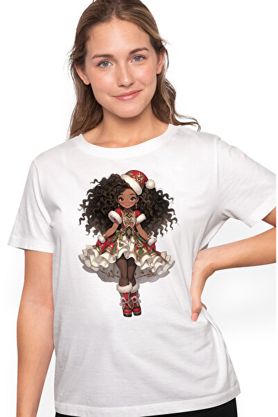 StoryGift Romania Tricou Femei cu o fetita afro dragalasa, ilustratie, caciul...