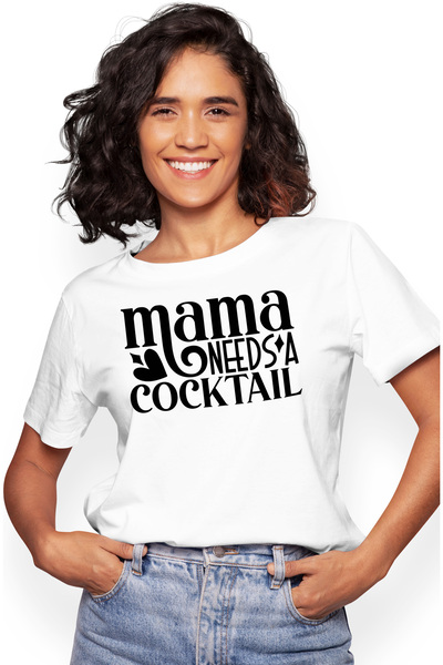 StoryGift Romania Tricou Femei pentru mamele care au nevoie de un cocktail - ...