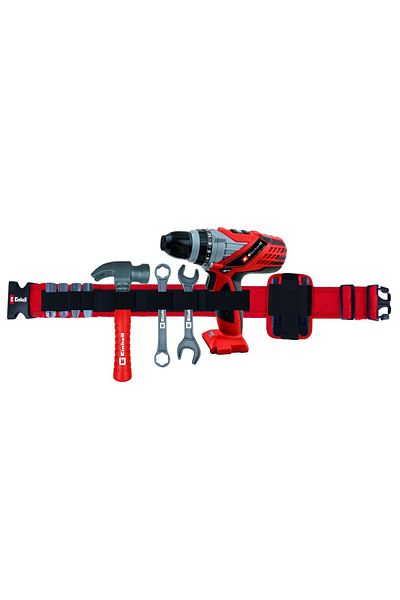 Einhell Centura cu unelte, ciocan, cheie fixa si hexagonala, surubelnita cu acumulator, 4 biti, multicolor