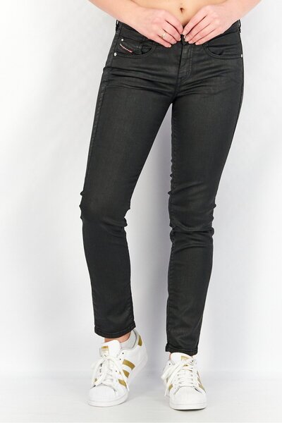 Diesel Women Slim Fit Stretchable Jean, Black
