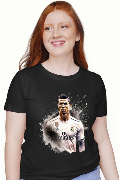 StoryGift Romania Tricou Femei Cu Cristiano Ronaldo, Football, Jucator, Celeb...