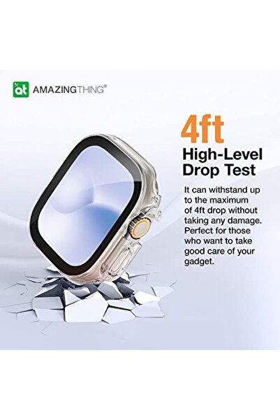 Amazingthing Marsix Case For Watch Ultra 49mm (Transparent)