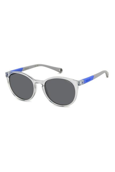 Polaroid Ochelari de soare polarizați pentru băieți Polaroid PLD 8059/S KB7/M9, Plastic, Gri, 47 mm