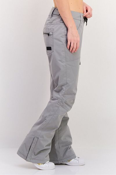 Roxy Women Sportswear Fit Solid Outdoor Snow Pants, Grey