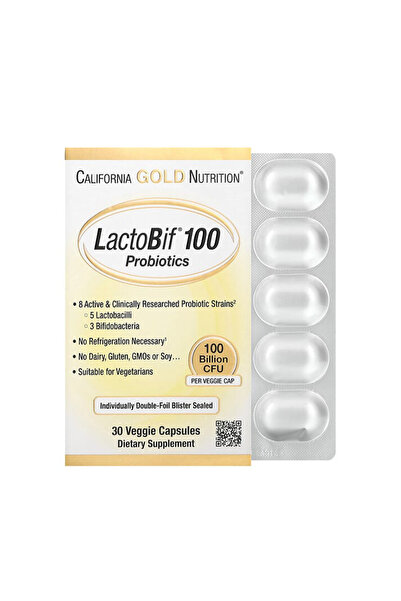 California Gold Nutrition لاكتوبيف بروبيوتيك مكمل غذائي 100 مليار وحده 30 كبسولة