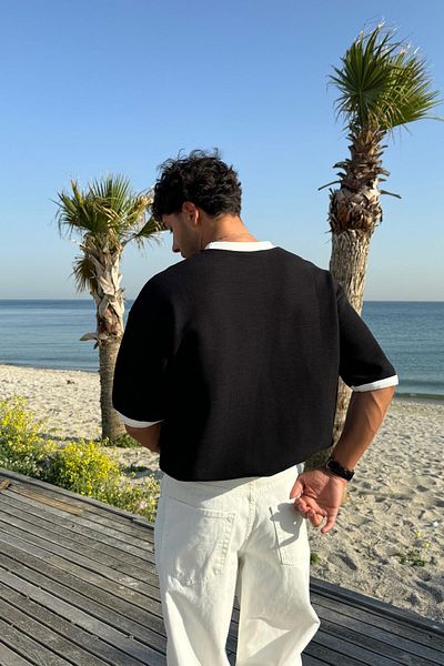 Flaw Wear Athletic Club 92 Printed Black Oversize T-Shirt