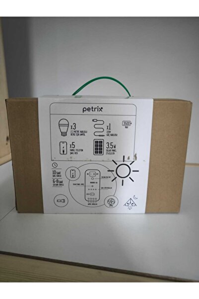 Petrix Güneş Panelli Solar Aydınlatma – Taşınabilir Güneş Enerjili Işık Ve Şarj Ünitesi, Çok Fnk.