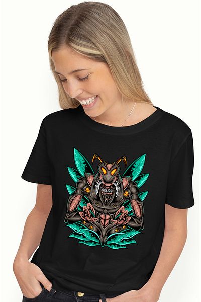 StoryGift Romania Tricou Femei Cu Insecta, Monstru, Robot, Cyberpunk, Extraterestru, Multicolor c BLK_XL