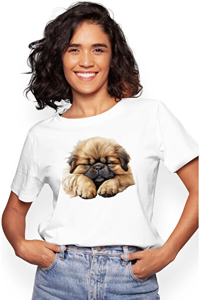 StoryGift Romania Tricou Femei cu un catelus blanos care e in lumea viselor, ...