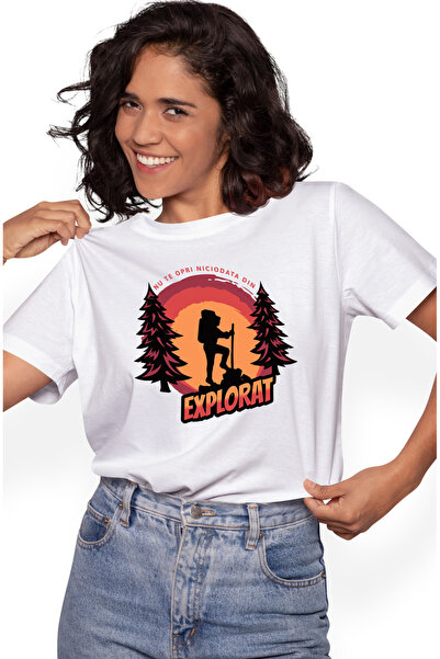 StoryGift Romania Tricou Femei nu te opri niciodata din eplorat om in munte d...