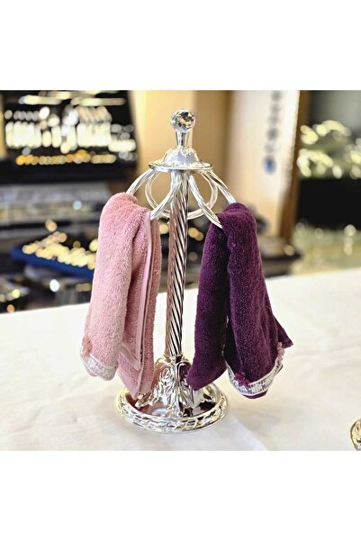 AlyaHomeAksesuar 3’lü Havluluk Gümüş