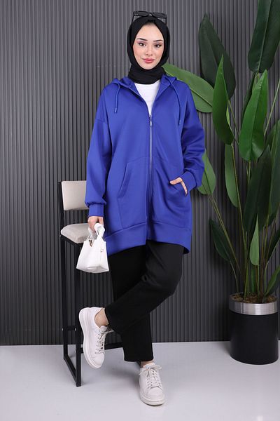 İmajButik سترة سكوبا بجيب أزرق بسحاب من ساكس