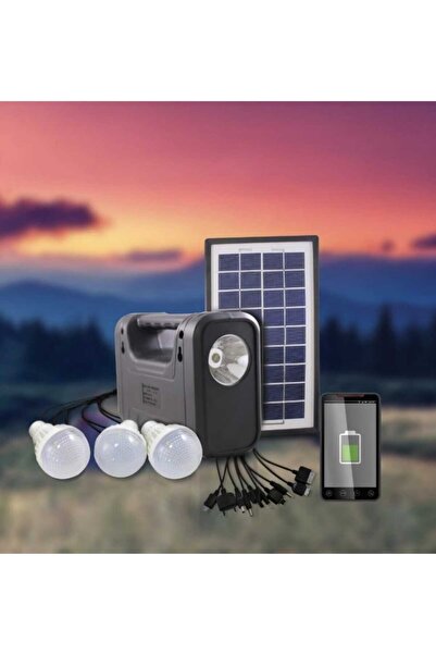 Petrix Güneş Panelli Solar Aydınlatma – Taşınabilir Güneş Enerjili Işık Ve Şarj Ünitesi, Çok Fnk.