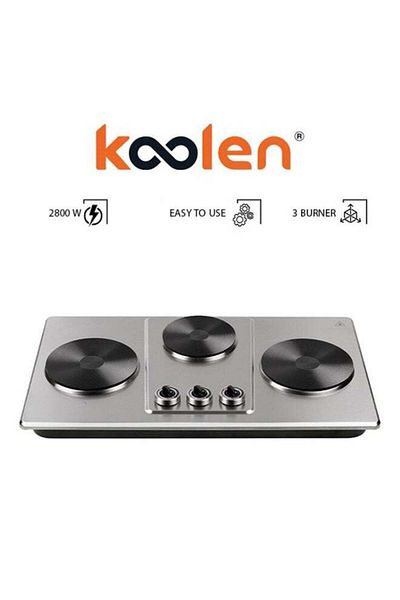 Koolen Electric Hot Plate 3 Burner 2800 W 816105006 Silver