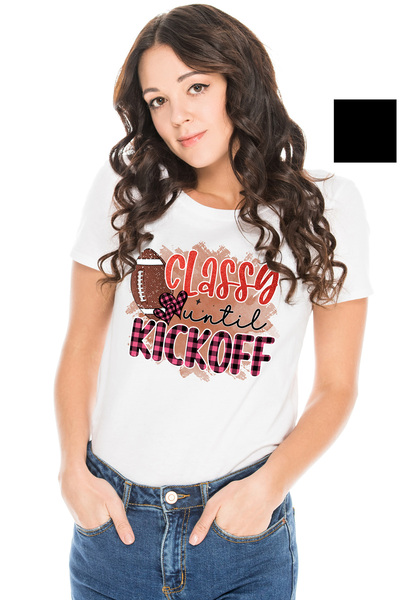 StoryGift Romania Tricou Femei cu o minge de fotbal american cu mesajul "Clas...