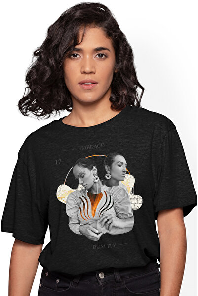 StoryGift Romania Tricou Femei Personalizata Embrace Duality, cu imprimeu pe ...