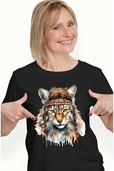 StoryGift Romania Tricou Femei cu o felina, ilustratie, diferite simboluri de...