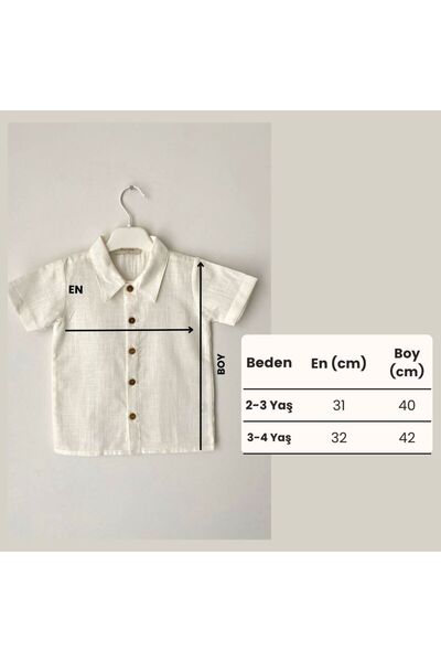 Kuarks Summer Baby Boy and Children's Bottom Top Set 100% Cotton Linen Shirt and Canvas Shorts 1-4 Years Old